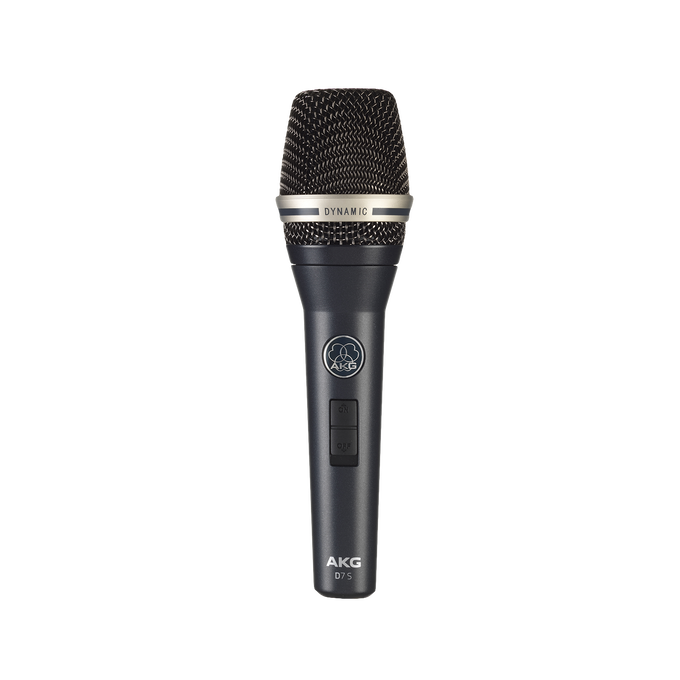 D7 S - Dark Blue - Reference dynamic vocal microphone with on/off switch - Hero image number null