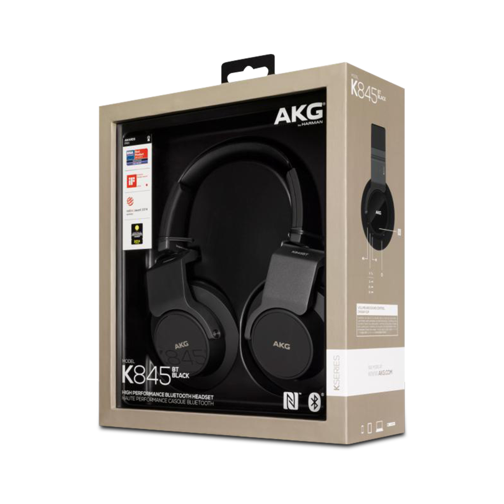 K 845BT | Højtydende, trådløse over-ear hovedtelefoner med Bluetooth og op 8 timers afspilning