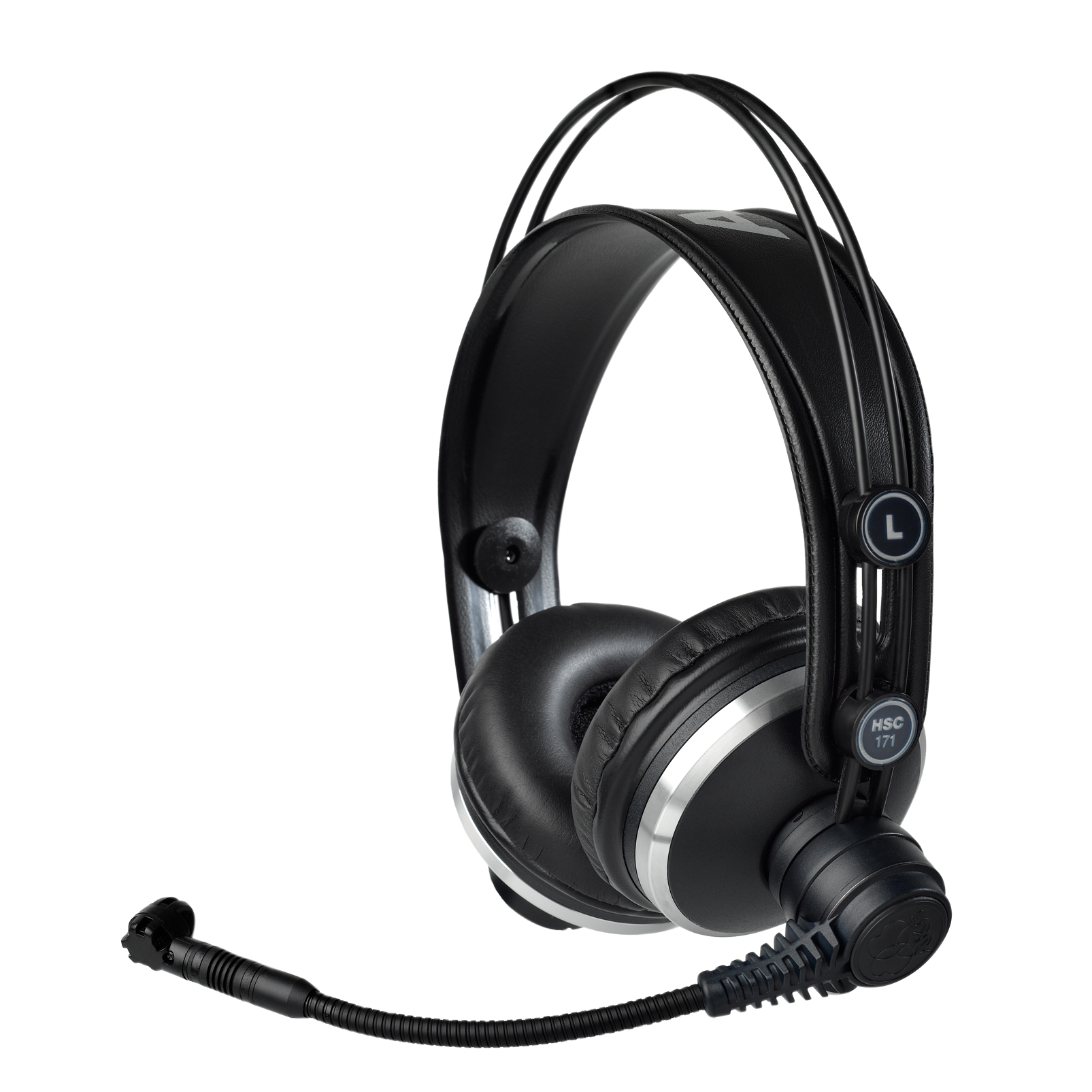HSC171 - Black - Professional on-ear headset with condenser microphone - Hero