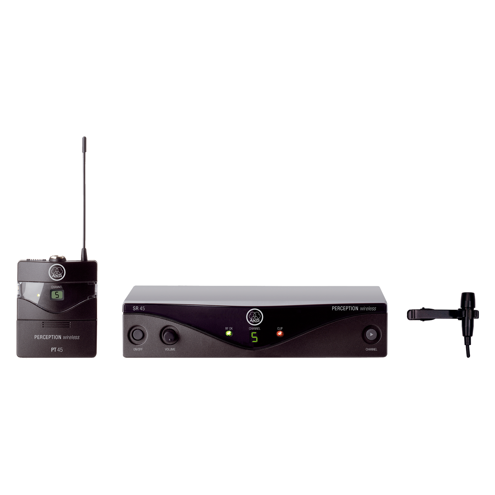 Perception Wireless Presenter Set - Black - High-performance wireless microphone system - Hero